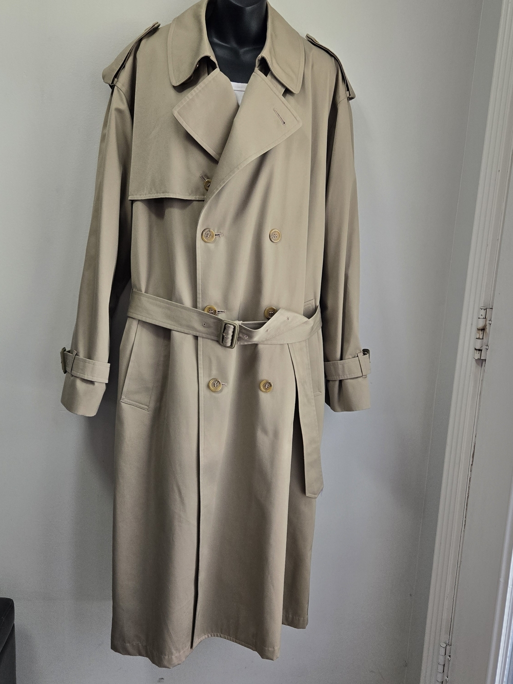 Vintage London Fog Limited Edition Men's Trench Coat w/Liner & Belt 42 Long